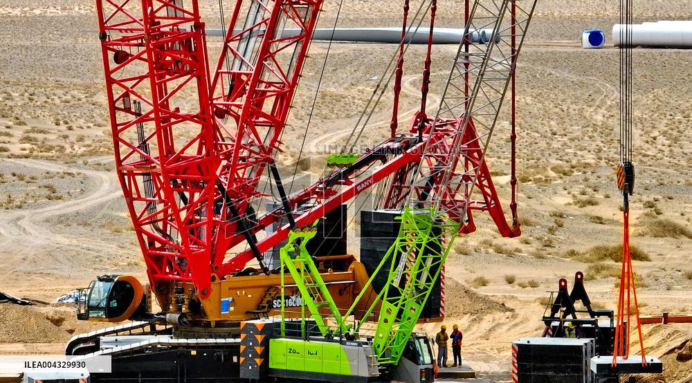 100,000-kilowatt Wind Power Project Construction in Zhangye