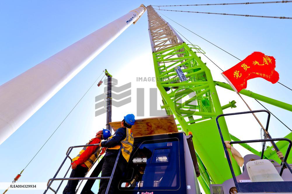 100,000-kilowatt Wind Power Project Construction in Zhangye