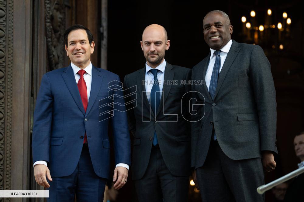 Lammy Rubio And Barrot Bilateral Meeting - Paris