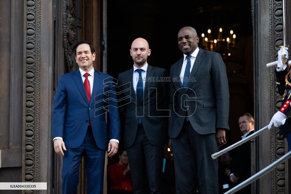 Lammy Rubio And Barrot Bilateral Meeting - Paris