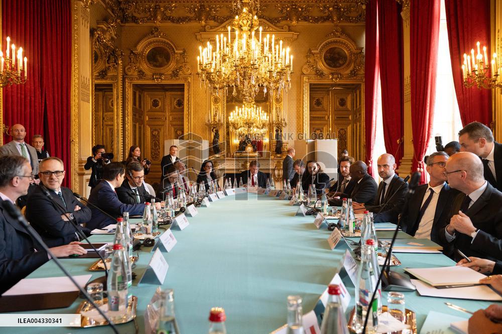 Lammy Rubio And Barrot Bilateral Meeting - Paris