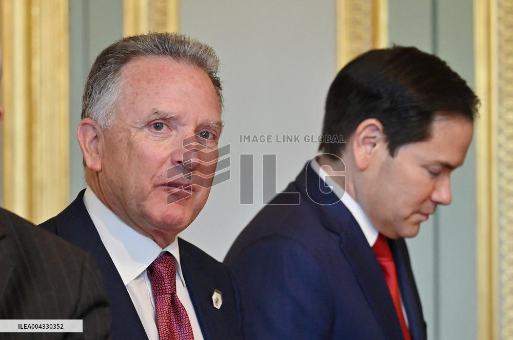 Lammy Rubio And Barrot Bilateral Meeting - Paris