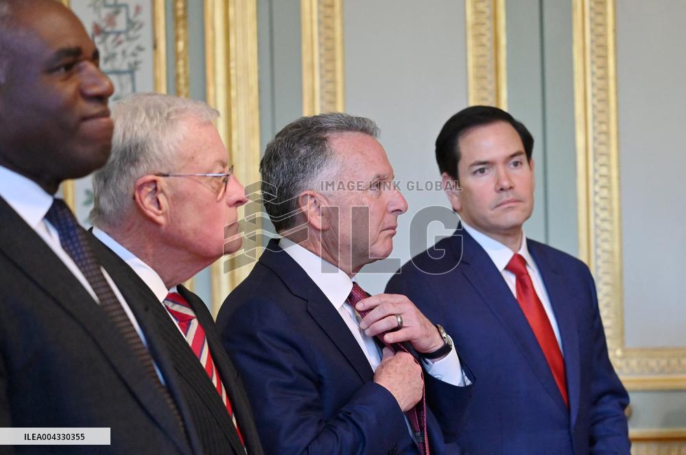 Lammy Rubio And Barrot Bilateral Meeting - Paris