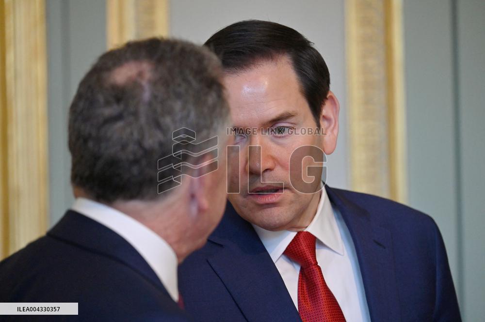 Lammy Rubio And Barrot Bilateral Meeting - Paris