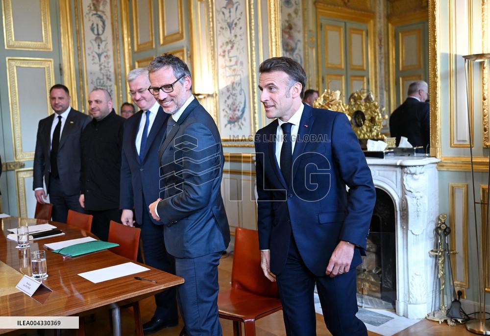 Lammy Rubio And Barrot Bilateral Meeting - Paris