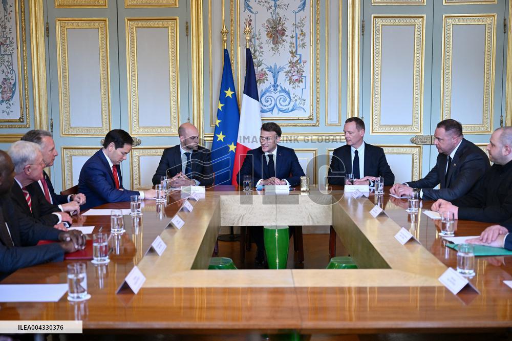 Lammy Rubio And Barrot Bilateral Meeting - Paris