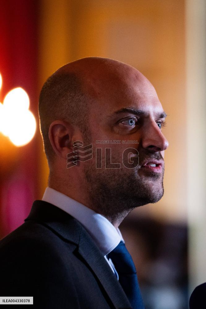 Lammy Rubio And Barrot Bilateral Meeting - Paris