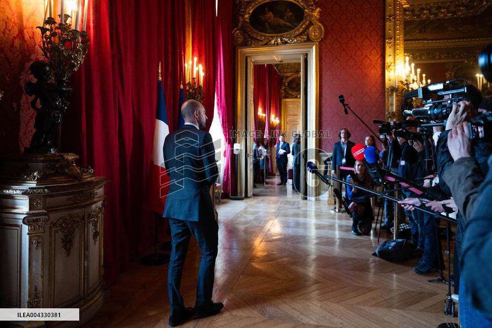 Lammy Rubio And Barrot Bilateral Meeting - Paris