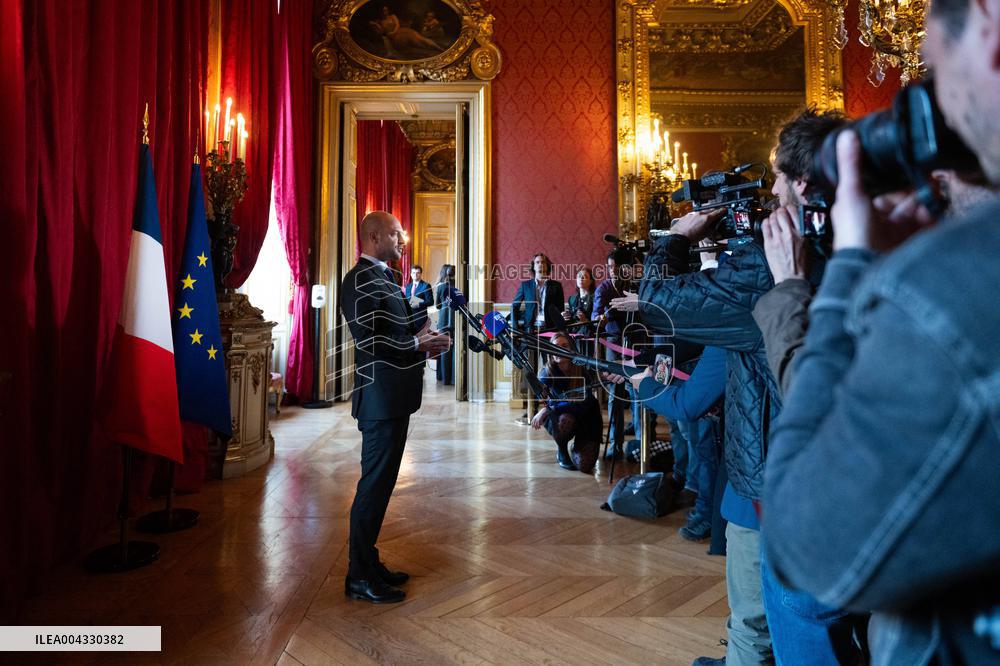 Lammy Rubio And Barrot Bilateral Meeting - Paris