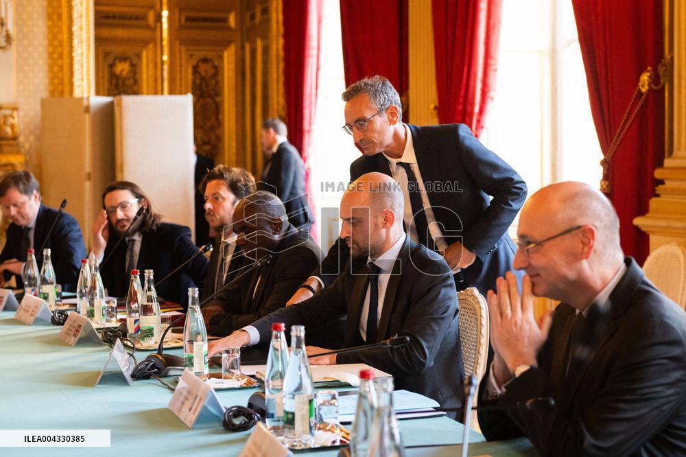 Lammy Rubio And Barrot Bilateral Meeting - Paris