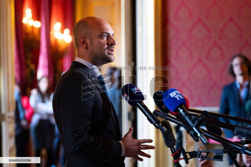 Lammy Rubio And Barrot Bilateral Meeting - Paris