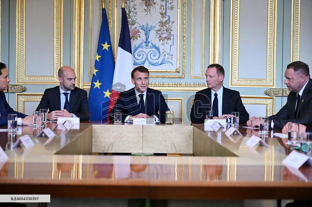 Lammy Rubio And Barrot Bilateral Meeting - Paris