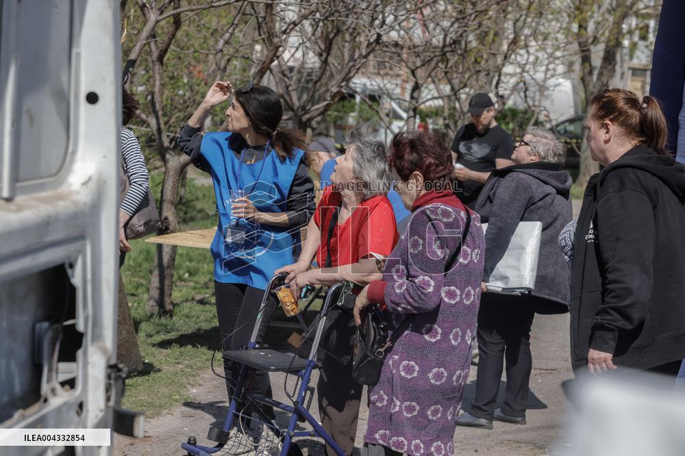 Aftermath Of A Russian Missile Attack In Kharkiv - Ukraine