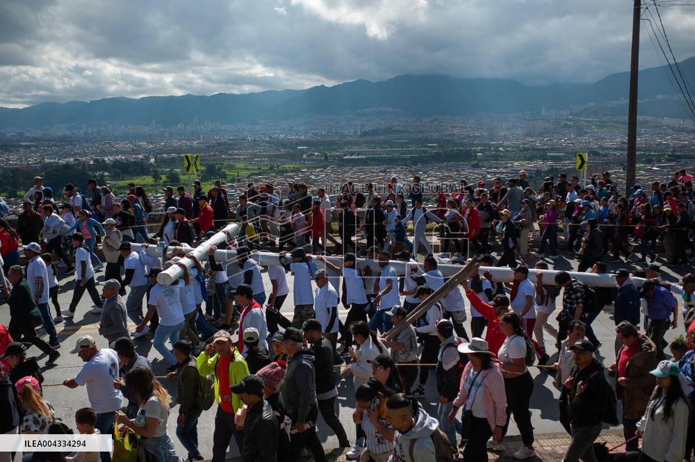 Good Friday Procession in Bogota