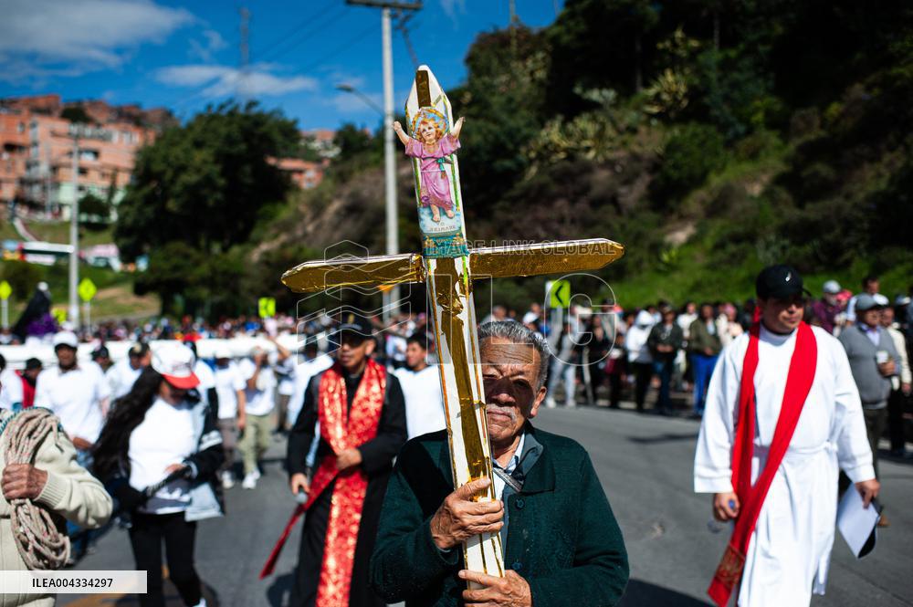 Good Friday Procession in Bogota