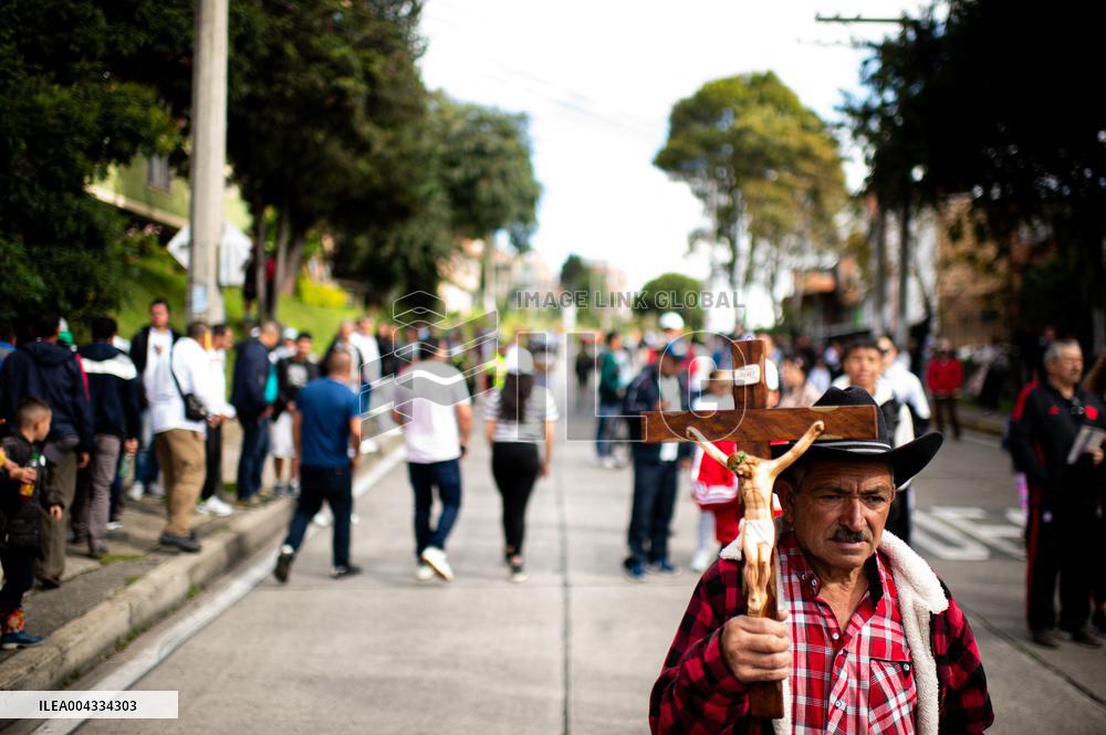 Good Friday Procession in Bogota