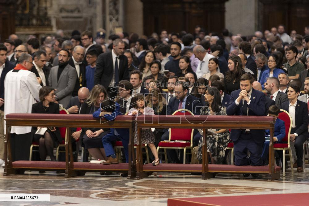 JD Vance At Good Friday Mass - Vatican
