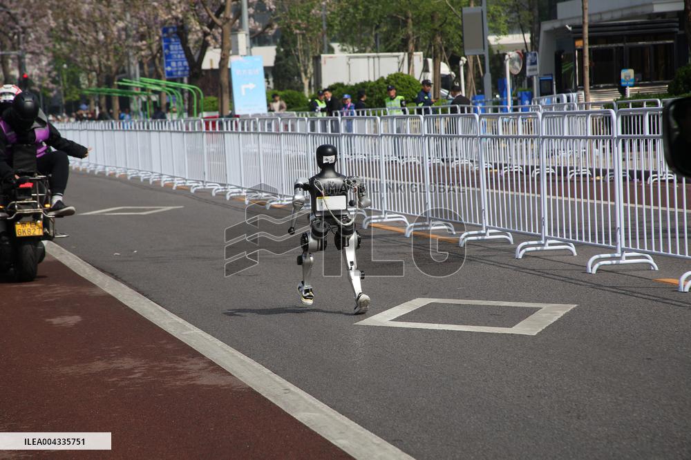World First Humanoid Robot Half Marathon in Beijing
