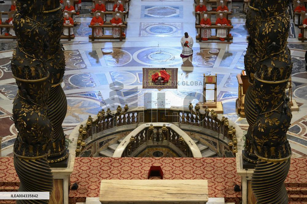 Lords Passion on Good Friday Celebration - Vatican