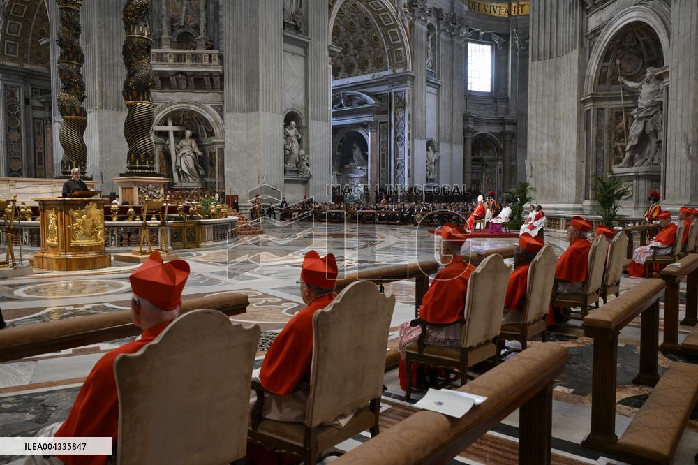 Lords Passion on Good Friday Celebration - Vatican