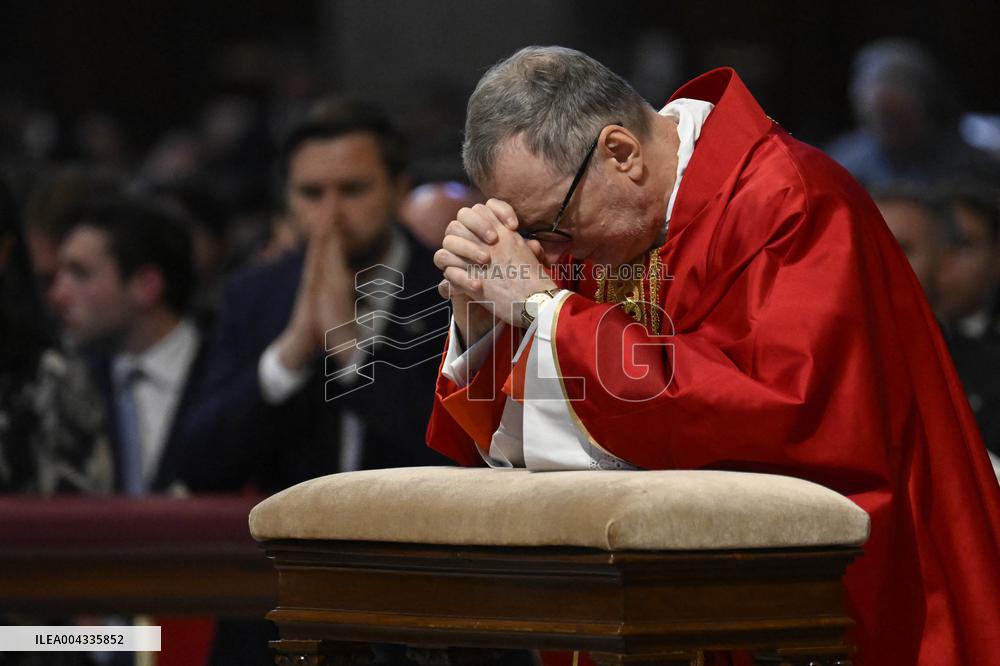 Lords Passion on Good Friday Celebration - Vatican