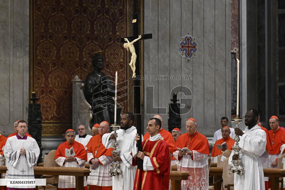 Lords Passion on Good Friday Celebration - Vatican