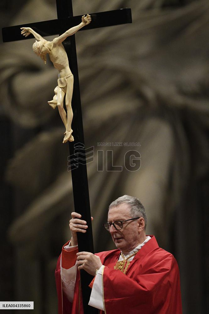 Lords Passion on Good Friday Celebration - Vatican