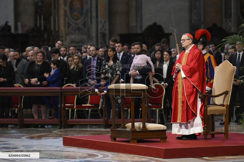 Lords Passion on Good Friday Celebration - Vatican