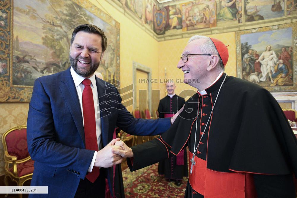 J.D. Vance meets with Vatican Secretary of State Pietro Parolin - Vatican