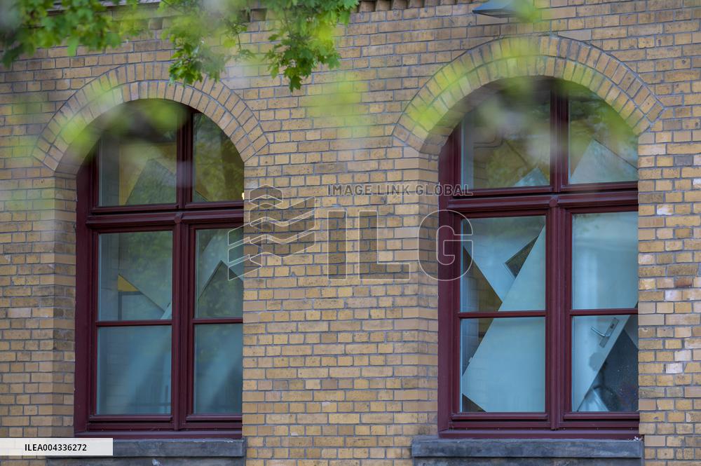 Pro-Palestinian activists occupy a building in Humboldt University - Berlin