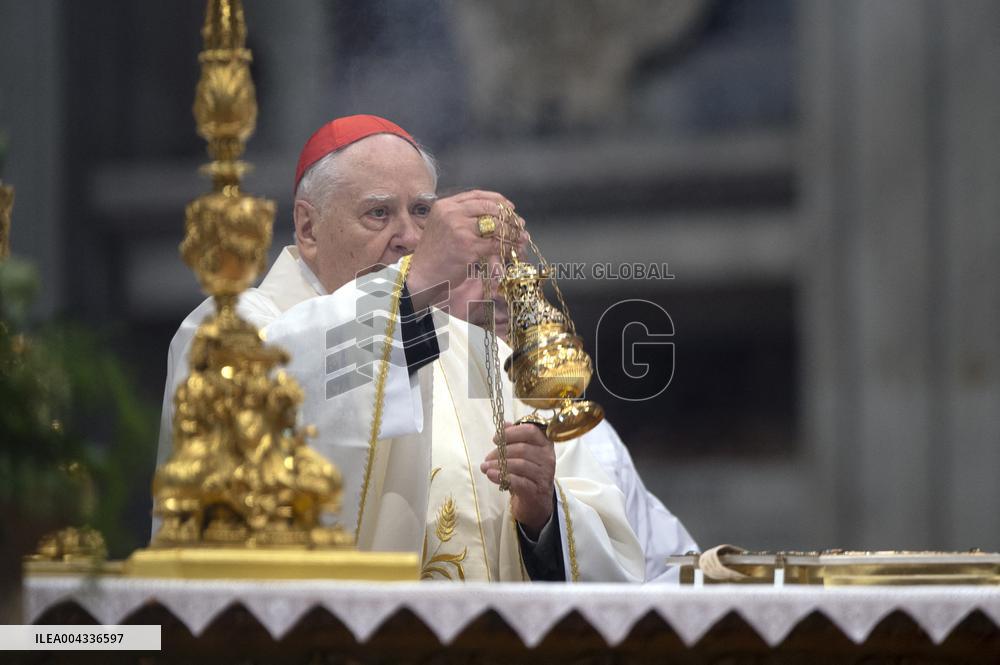 Chrism Mass Presided by Cardinal Domenico Calcagno - Vatican