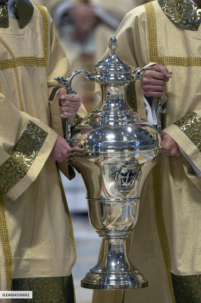 Chrism Mass Presided by Cardinal Domenico Calcagno - Vatican
