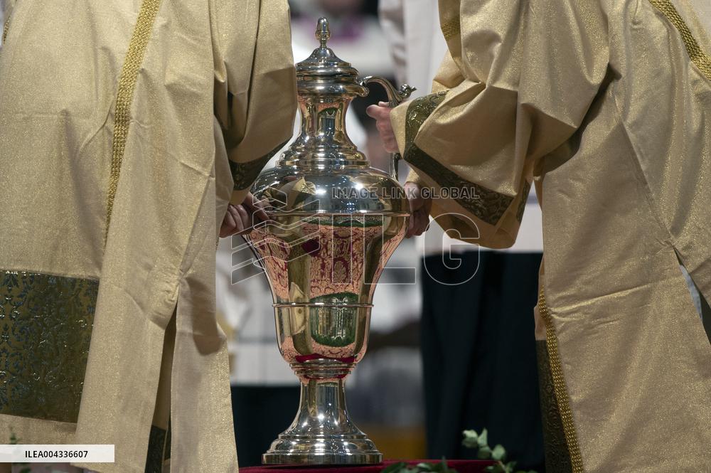 Chrism Mass Presided by Cardinal Domenico Calcagno - Vatican