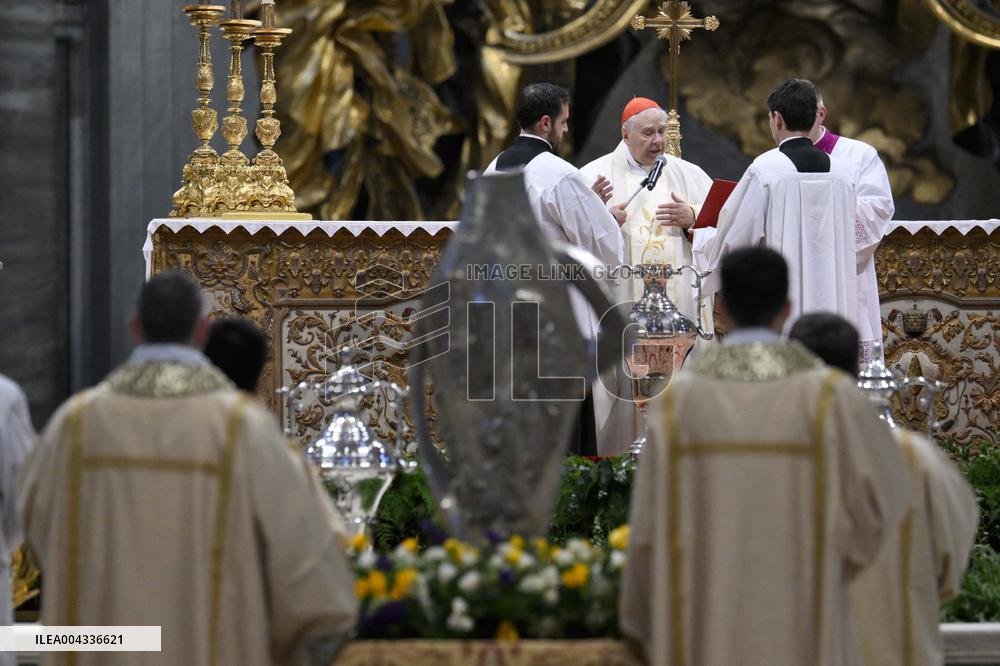 Chrism Mass Presided by Cardinal Domenico Calcagno - Vatican