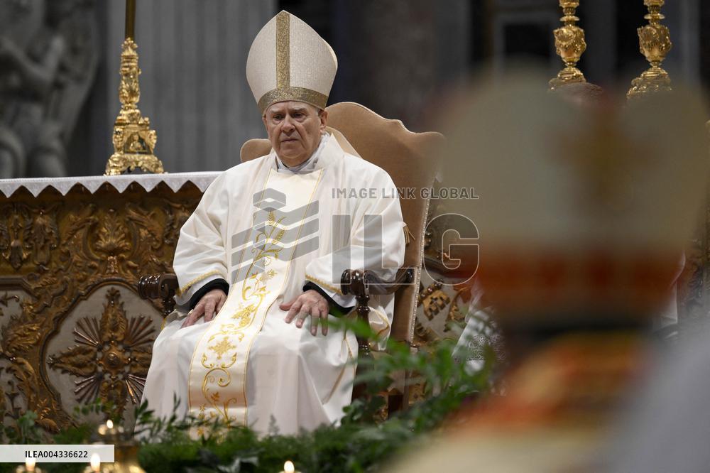 Chrism Mass Presided by Cardinal Domenico Calcagno - Vatican