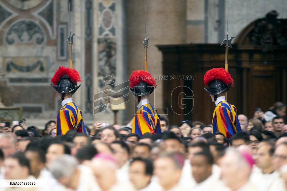 Chrism Mass Presided by Cardinal Domenico Calcagno - Vatican