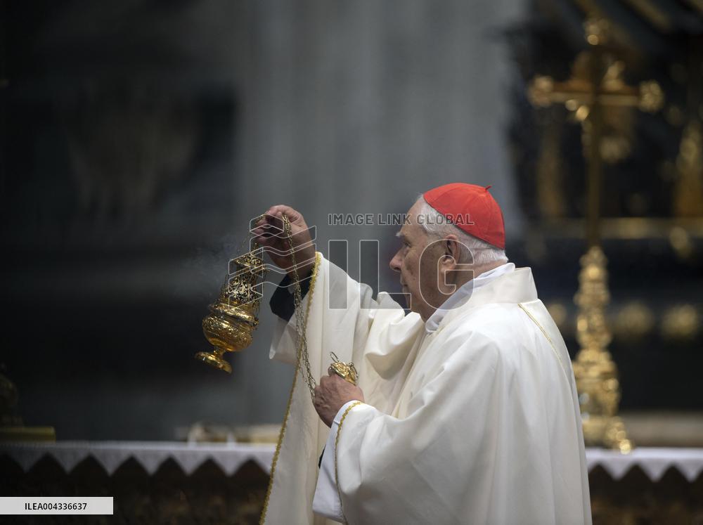 Chrism Mass Presided by Cardinal Domenico Calcagno - Vatican