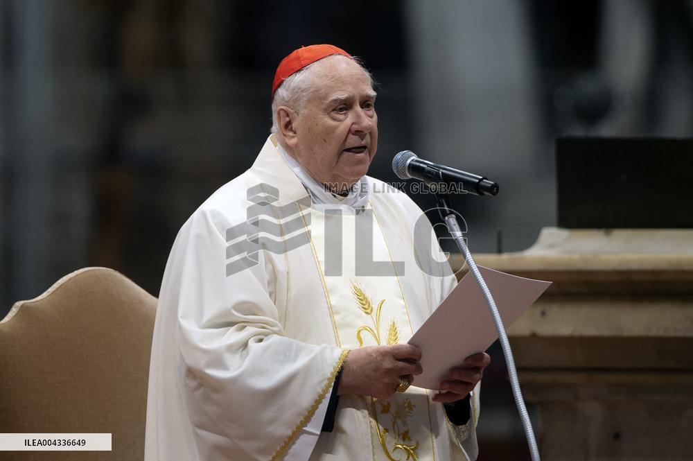 Chrism Mass Presided by Cardinal Domenico Calcagno - Vatican