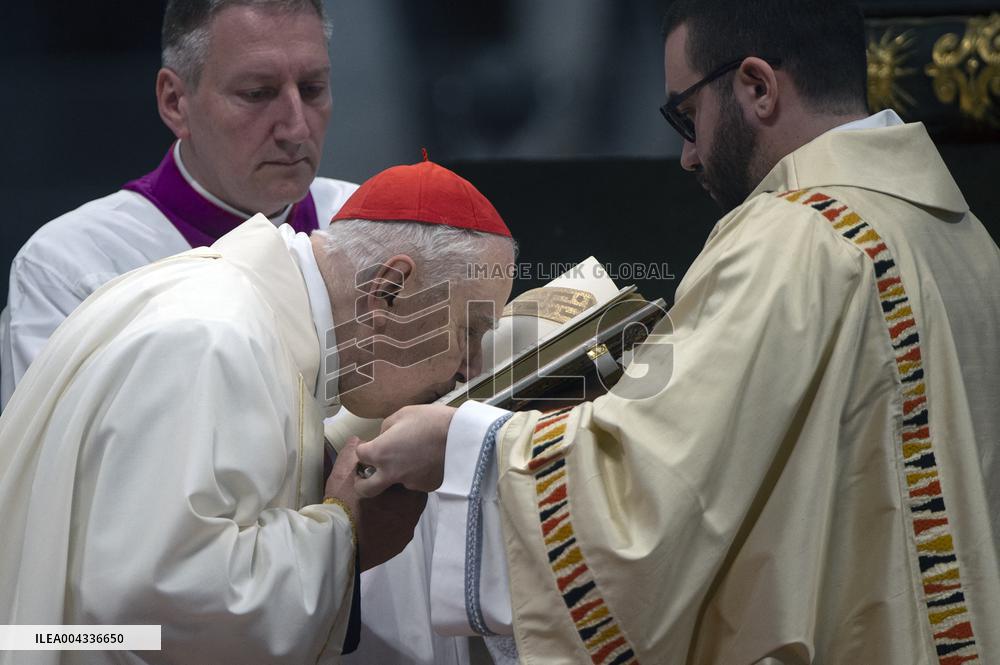 Chrism Mass Presided by Cardinal Domenico Calcagno - Vatican