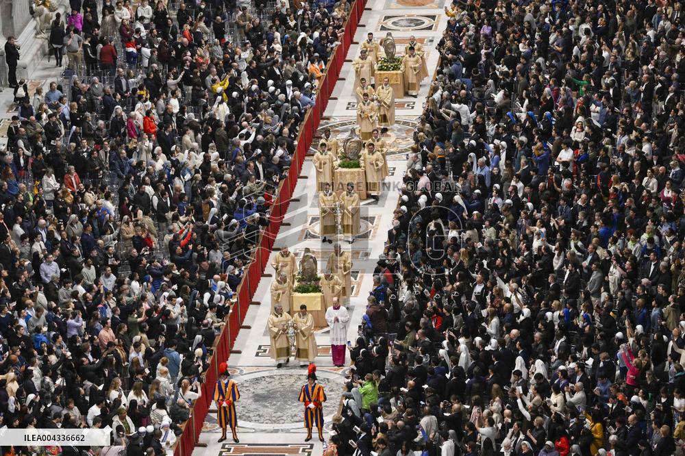 Chrism Mass Presided by Cardinal Domenico Calcagno - Vatican