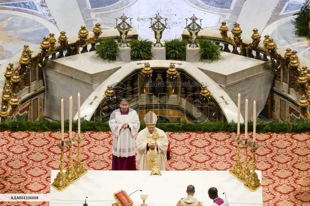 Chrism Mass Presided by Cardinal Domenico Calcagno - Vatican