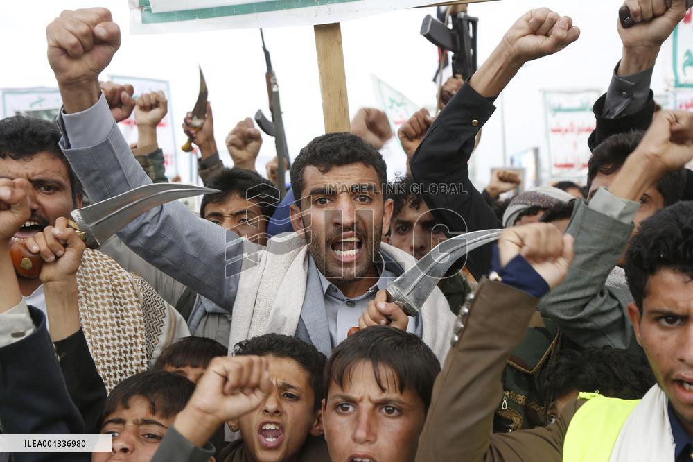 Sanaa U.S Airstrikes Protest - Yemen