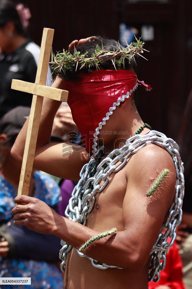 Good Friday Procession In Atlixco - Mexico