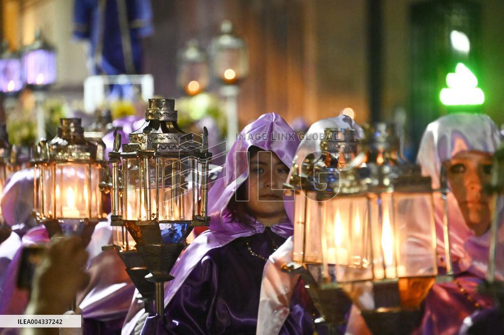 Good Friday Procession In Toluca - Mexico