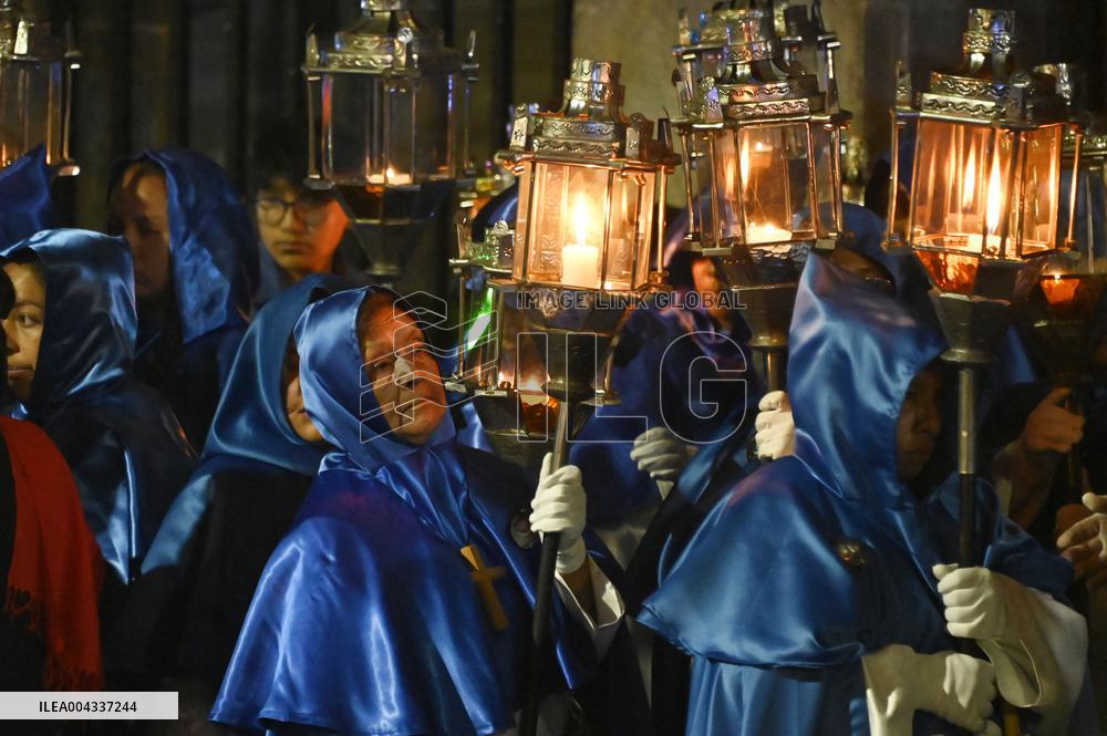 Good Friday Procession In Toluca - Mexico