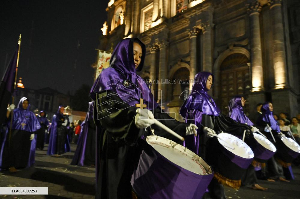Good Friday Procession In Toluca - Mexico