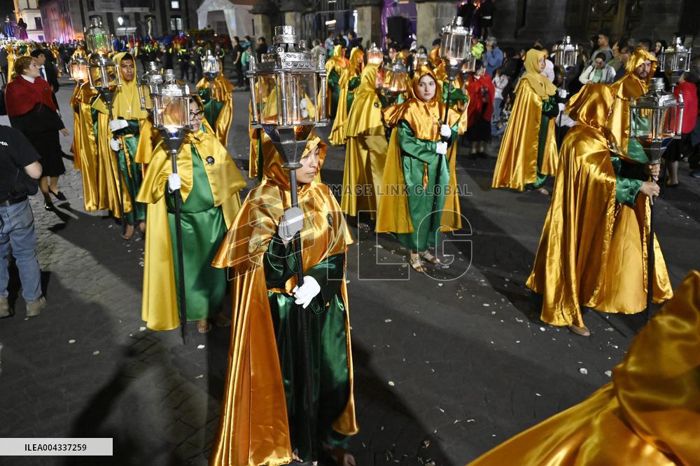 Good Friday Procession In Toluca - Mexico