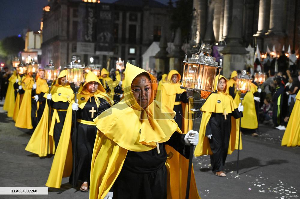 Good Friday Procession In Toluca - Mexico
