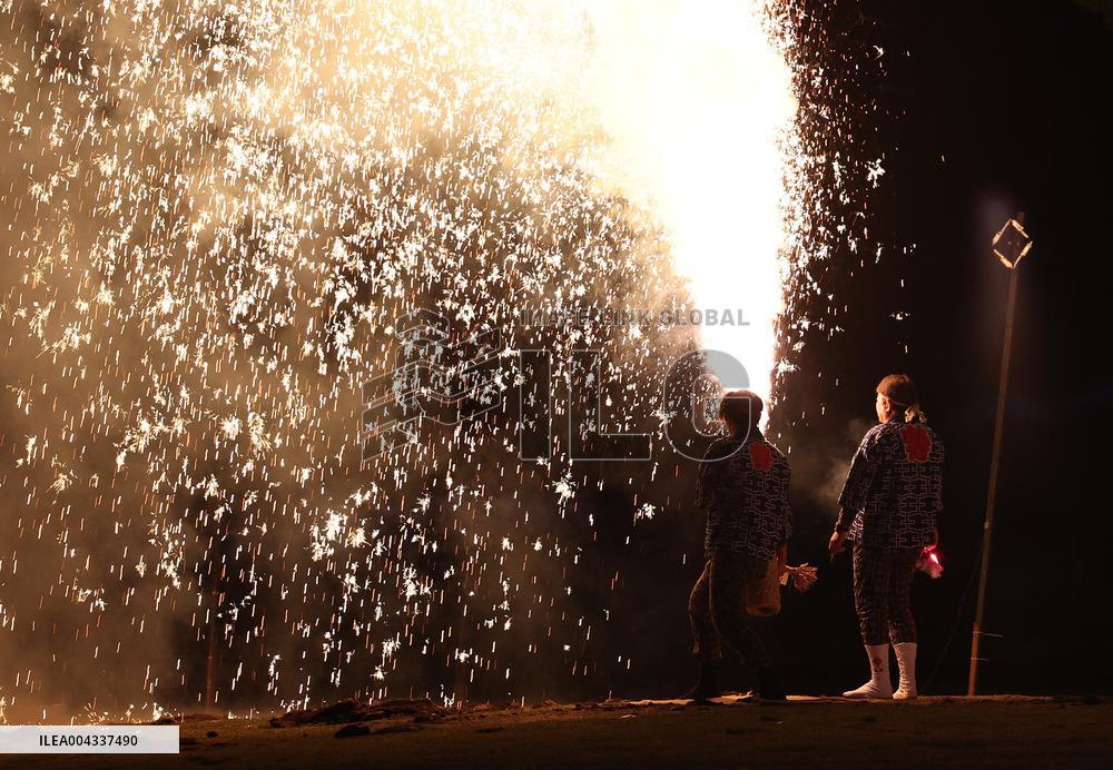 Mount Fuji Fireworks Show - Japan