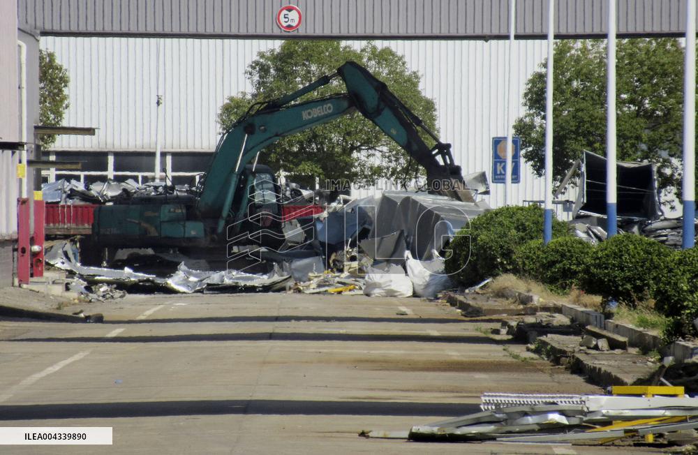 Former Nissan factory site in China